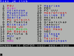 Voetbal Manager (1982)(Addictive Games)